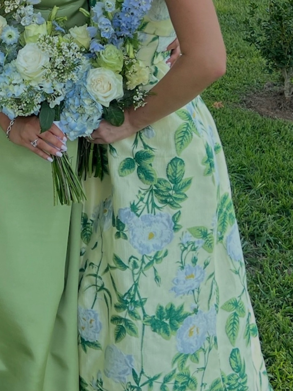 LulaKate Grace Bodice with Gathered Skirt Floor in Camellia Jacquard